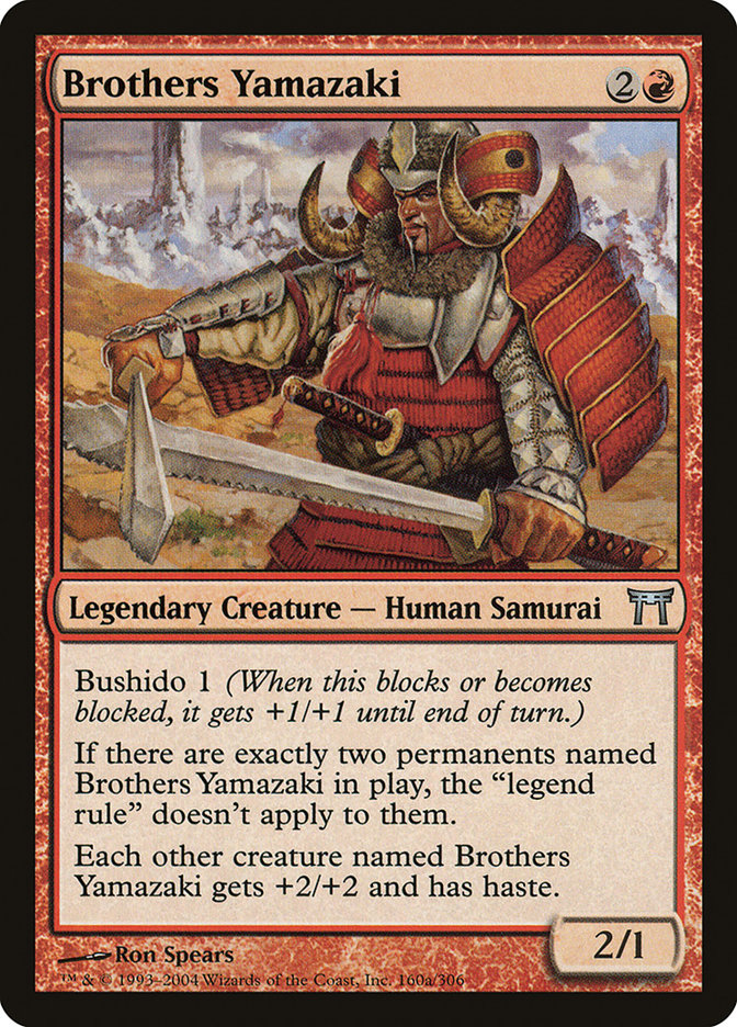 Brothers Yamazaki (160a/306) [Champions of Kamigawa] MTG Single Magic: The Gathering | Red Claw Gaming