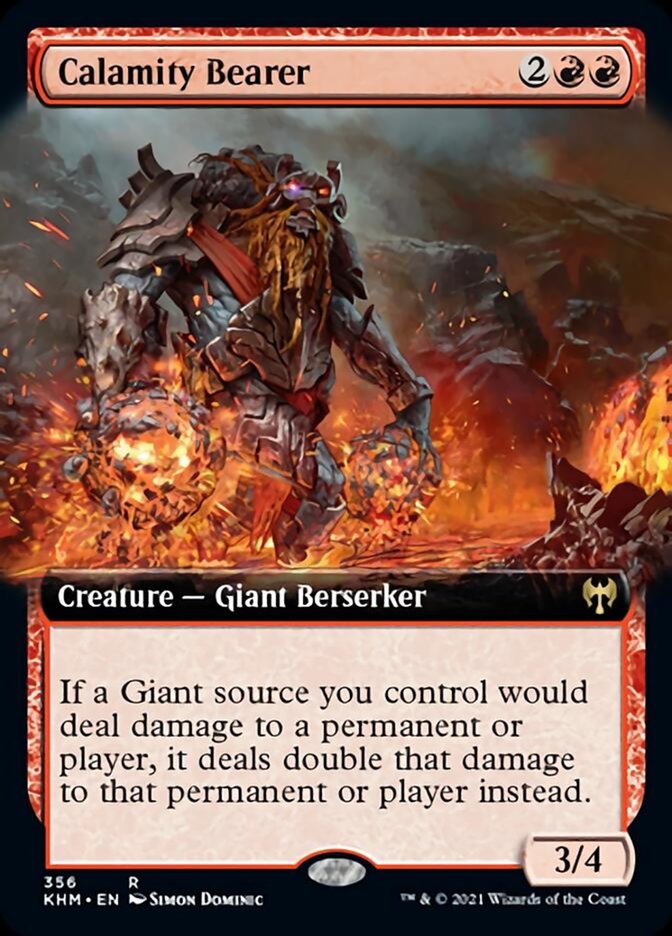 Calamity Bearer (Extended Art) [Kaldheim] MTG Single Magic: The Gathering | Red Claw Gaming