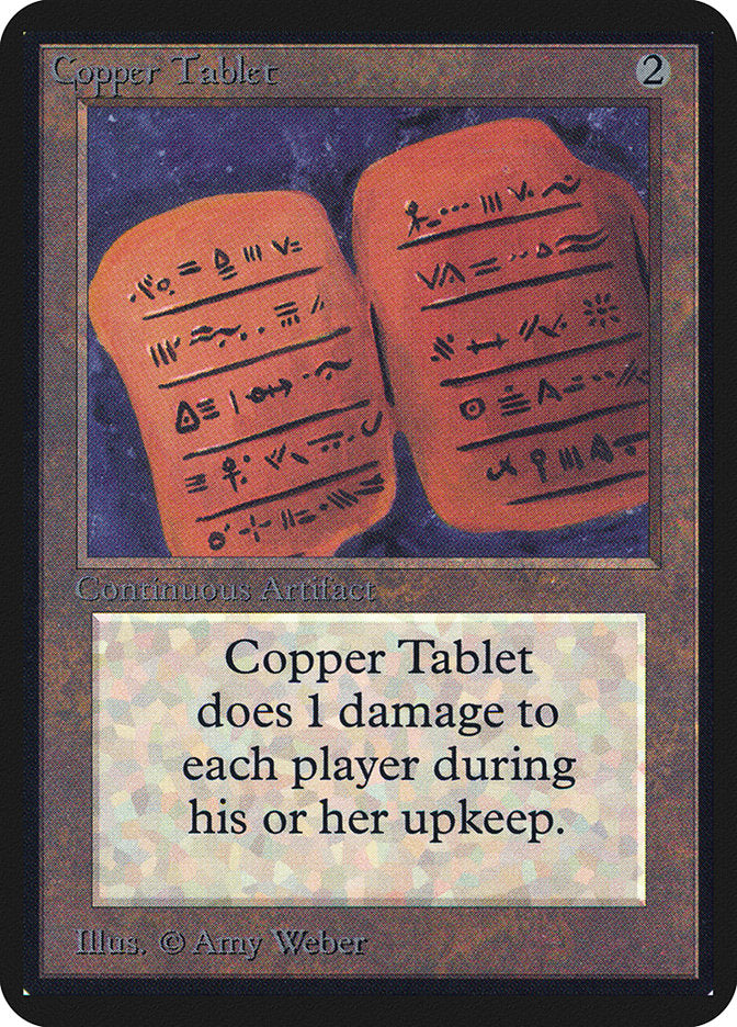 Copper Tablet [Alpha Edition] MTG Single Magic: The Gathering | Red Claw Gaming