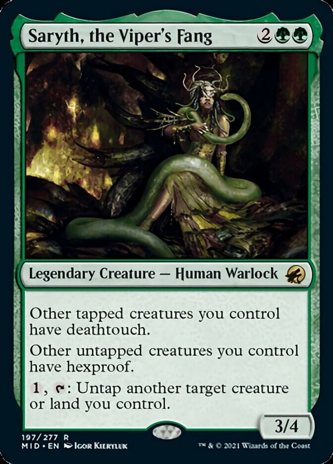 Saryth, the Viper's Fang [Innistrad: Midnight Hunt] MTG Single Magic: The Gathering | Red Claw Gaming