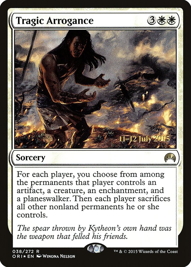 Tragic Arrogance [Magic Origins Prerelease Promos] MTG Single Magic: The Gathering | Red Claw Gaming