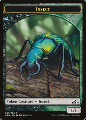 Saproling // Insect Double-Sided Token [Guilds of Ravnica Guild Kit Tokens] MTG Single Magic: The Gathering | Red Claw Gaming