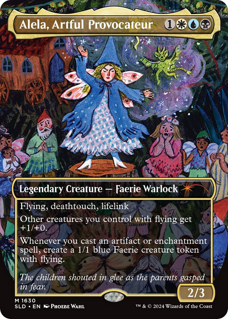 Alela, Artful Provocateur (1630) (Rainbow Foil) [Secret Lair Drop Series] MTG Single Magic: The Gathering | Red Claw Gaming
