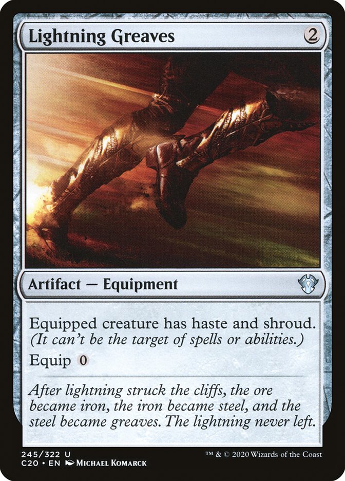 Lightning Greaves [Commander 2020] MTG Single Magic: The Gathering | Red Claw Gaming