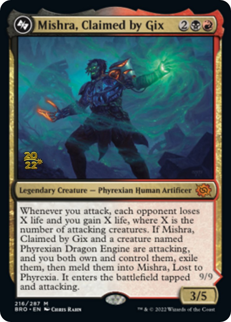 Mishra, Claimed by Gix [The Brothers' War Prerelease Promos] MTG Single Magic: The Gathering | Red Claw Gaming