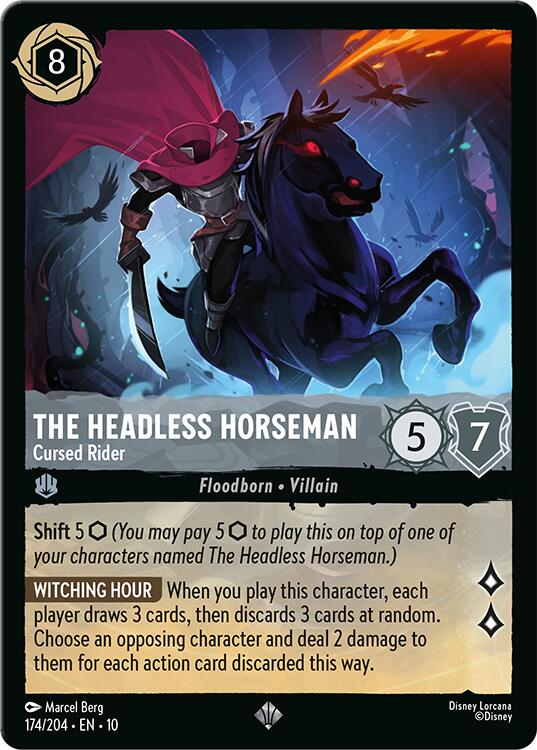The Headless Horseman - Cursed Rider (174/204) [Whispers in the Well] Lorcana Single Disney | Red Claw Gaming