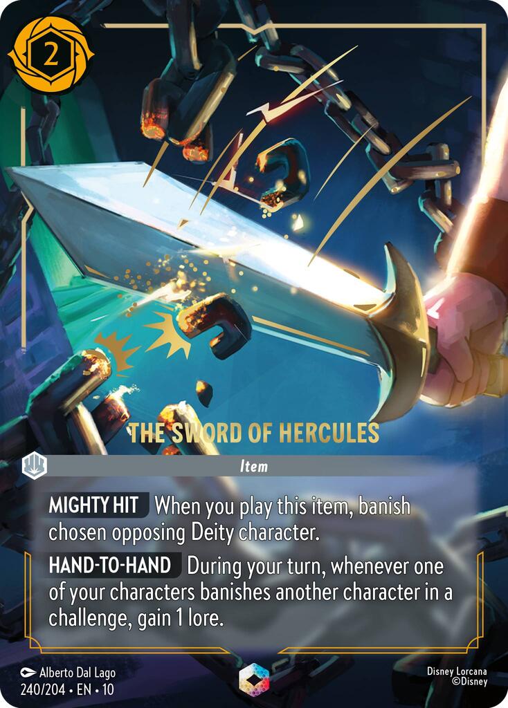 The Sword of Hercules (Enchanted) (240/204) [Whispers in the Well] Lorcana Single Disney | Red Claw Gaming