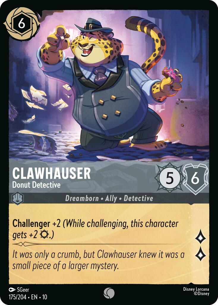 Clawhauser - Donut Detective (175/204) [Whispers in the Well] Lorcana Single Disney | Red Claw Gaming
