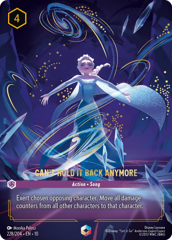 Can't Hold It Back Anymore (Enchanted) (228/204) [Whispers in the Well] Lorcana Single Disney | Red Claw Gaming
