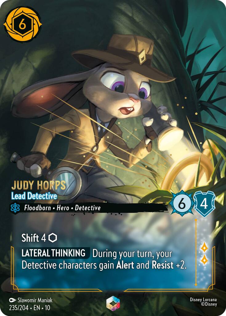 Judy Hopps - Lead Detective (Enchanted) (235/204) [Whispers in the Well] Lorcana Single Disney | Red Claw Gaming