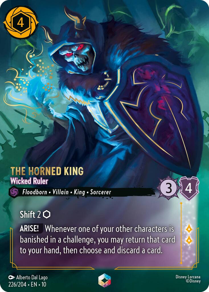 The Horned King - Wicked Ruler (Enchanted) (226/204) [Whispers in the Well] Lorcana Single Disney | Red Claw Gaming