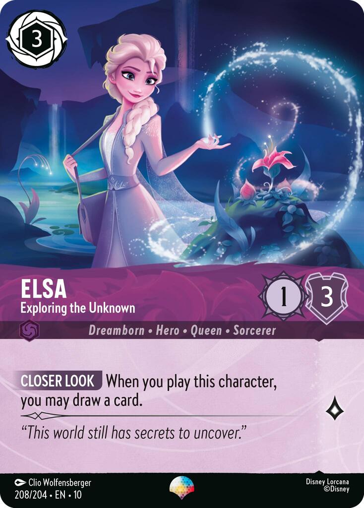 Elsa - Exploring the Unknown (Epic) (208/204) [Whispers in the Well] Lorcana Single Disney | Red Claw Gaming