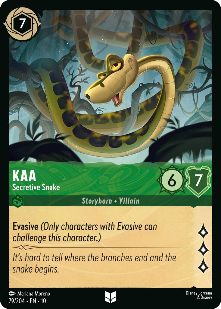 Kaa - Secretive Snake (79/204) [Whispers in the Well] Lorcana Single Disney | Red Claw Gaming