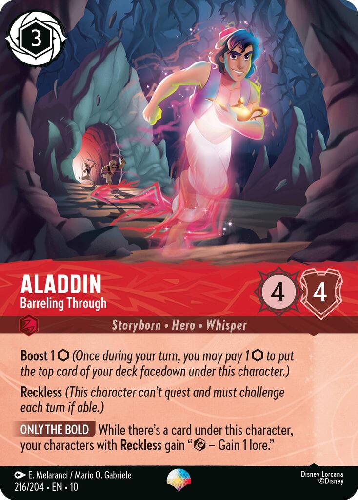 Aladdin - Barreling Through (Epic) (216/204) [Whispers in the Well] Lorcana Single Disney | Red Claw Gaming