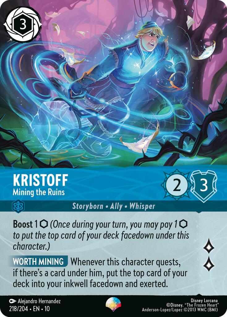 Kristoff - Mining the Ruins (Epic) (218/204) [Whispers in the Well] Lorcana Single Disney | Red Claw Gaming