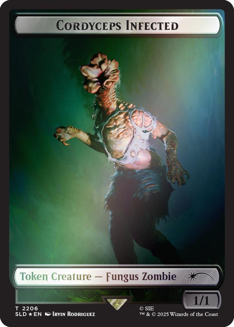 Cordyceps Infected Token (2206) (Rainbow Foil) [Secret Lair Drop Series] MTG Single Magic: The Gathering | Red Claw Gaming