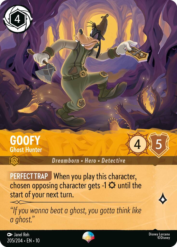Goofy - Ghost Hunter (Epic) (205/204) [Whispers in the Well] Lorcana Single Disney | Red Claw Gaming