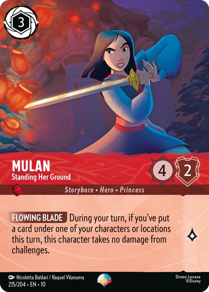 Mulan - Standing Her Ground (Epic) (215/204) [Whispers in the Well] Lorcana Single Disney | Red Claw Gaming