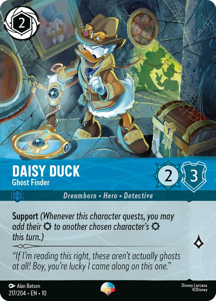 Daisy Duck - Ghost Finder (Epic) (217/204) [Whispers in the Well] Lorcana Single Disney | Red Claw Gaming