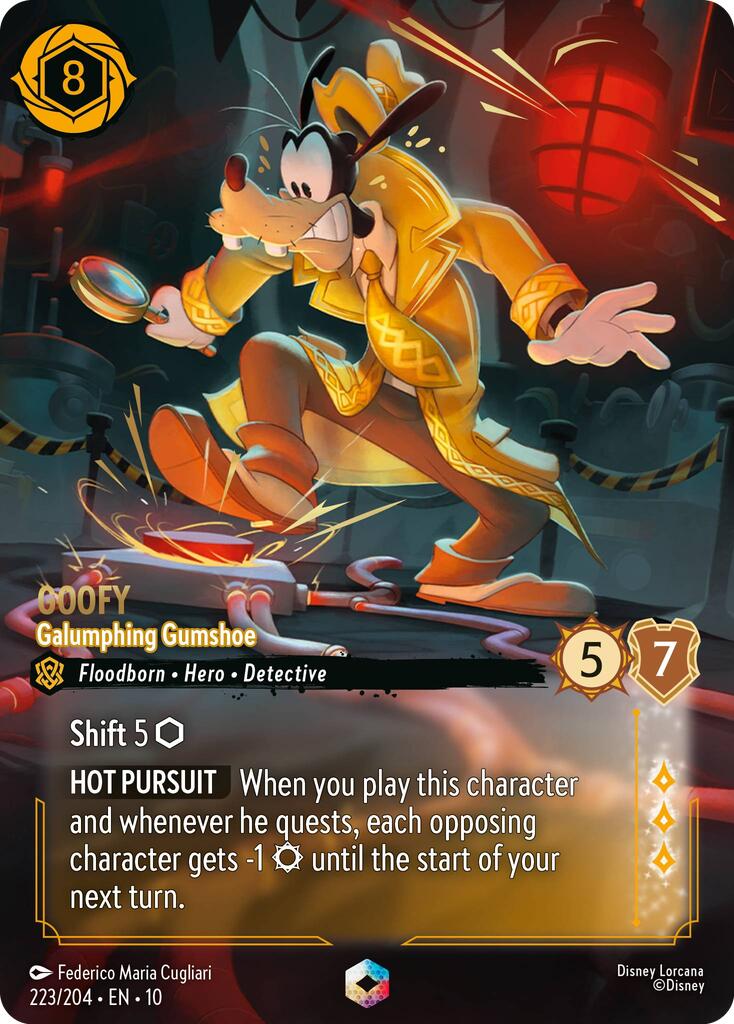 Goofy - Galumphing Gumshoe (Enchanted) (223/204) [Whispers in the Well] Lorcana Single Disney | Red Claw Gaming
