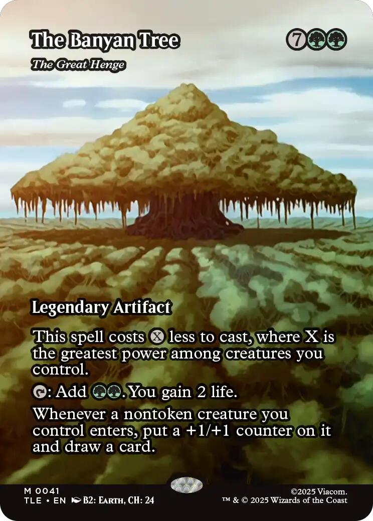 The Banyan Tree - The Great Henge (Borderless) [Avatar: The Last Airbender: Eternal-Legal] MTG Single Magic: The Gathering | Red Claw Gaming