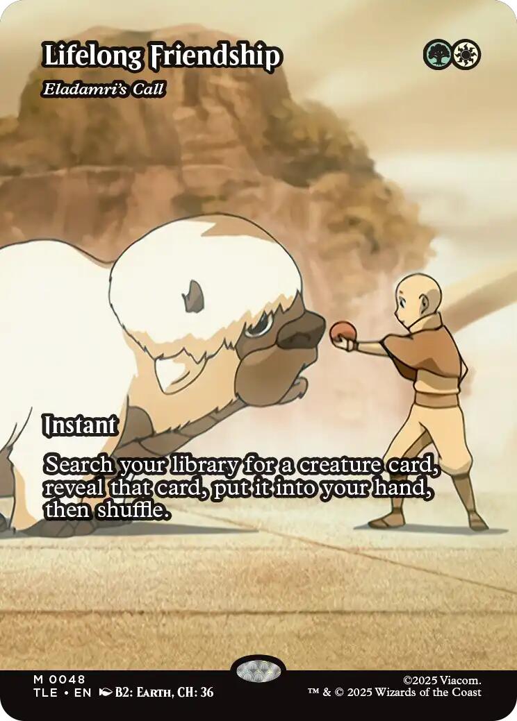 Lifelong Friendship - Eladamri's Call (Borderless) [Avatar: The Last Airbender: Eternal-Legal] MTG Single Magic: The Gathering | Red Claw Gaming