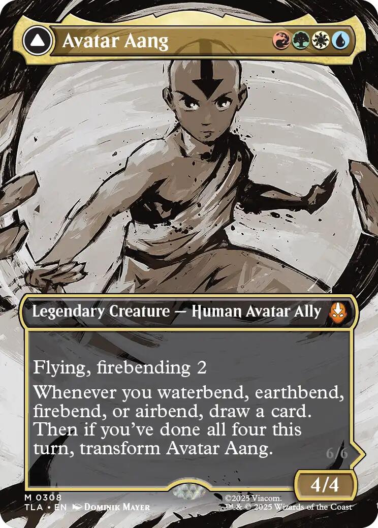 Avatar Aang (Borderless) [Avatar: The Last Airbender] MTG Single Magic: The Gathering | Red Claw Gaming