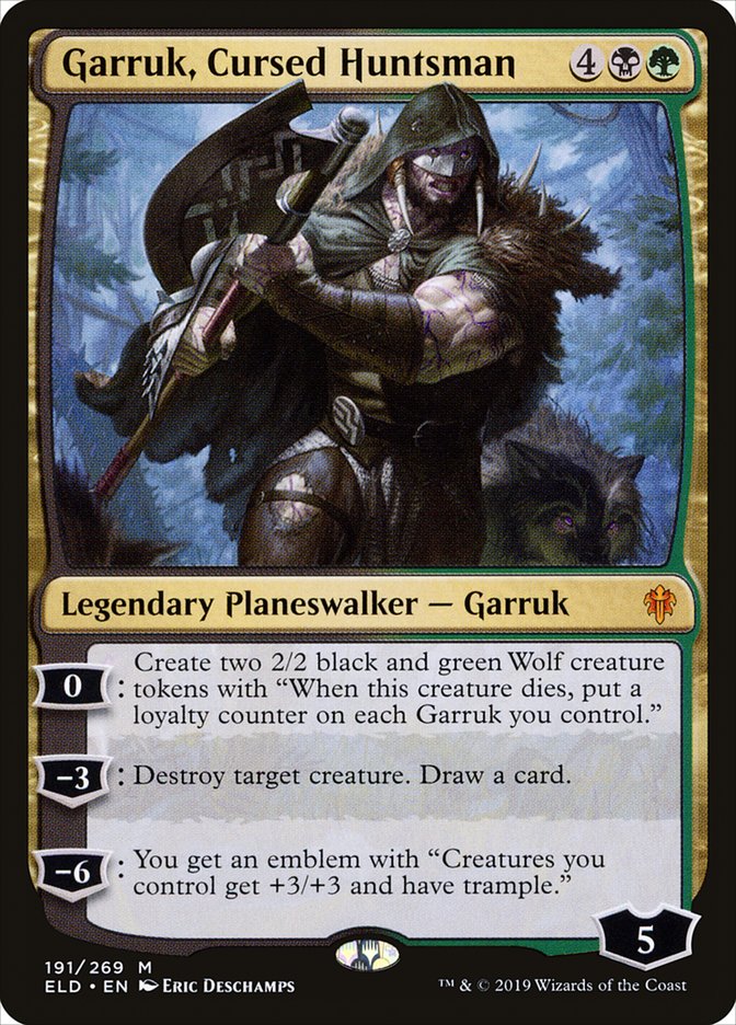 Garruk, Cursed Huntsman [Throne of Eldraine] MTG Single Magic: The Gathering | Red Claw Gaming