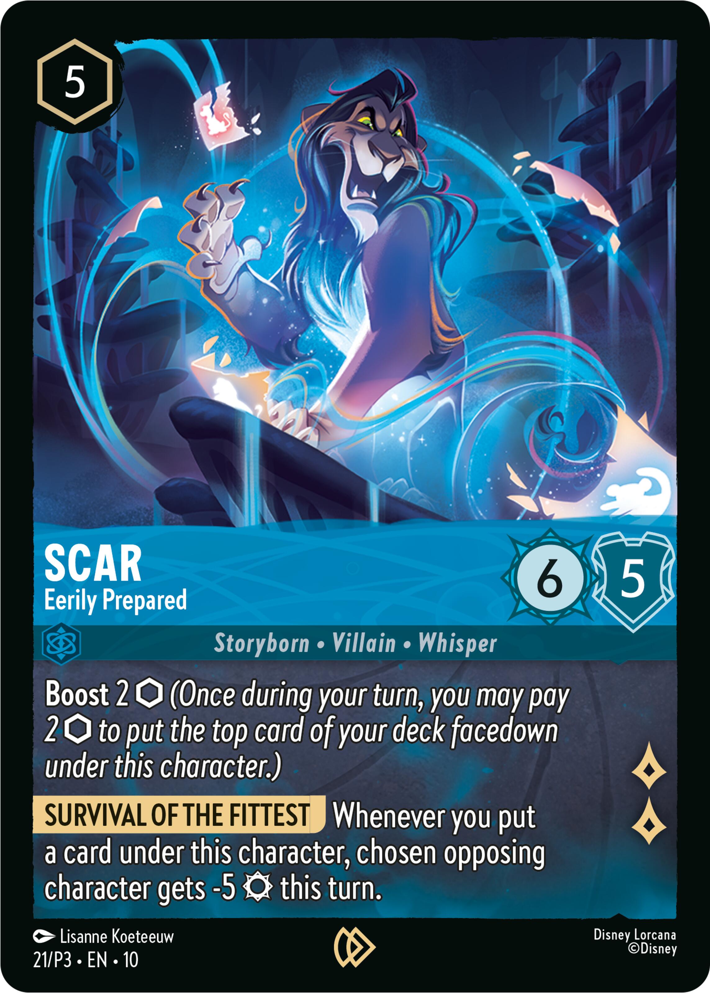 Scar - Eerily Prepared (21) [Promo Cards] Lorcana Single Disney | Red Claw Gaming