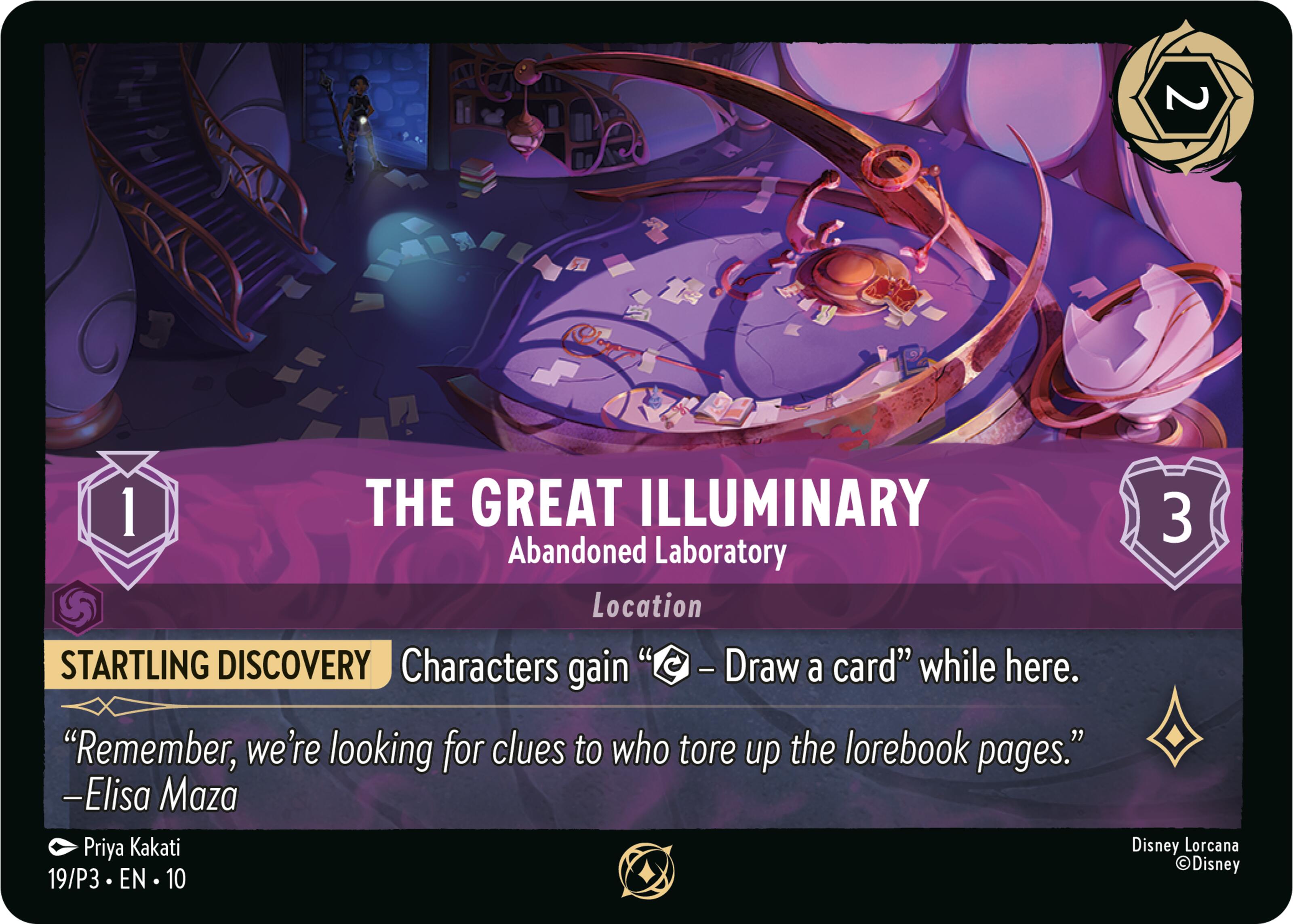 The Great Illuminary - Abandoned Laboratory (19) [Promo Cards] Lorcana Single Disney | Red Claw Gaming