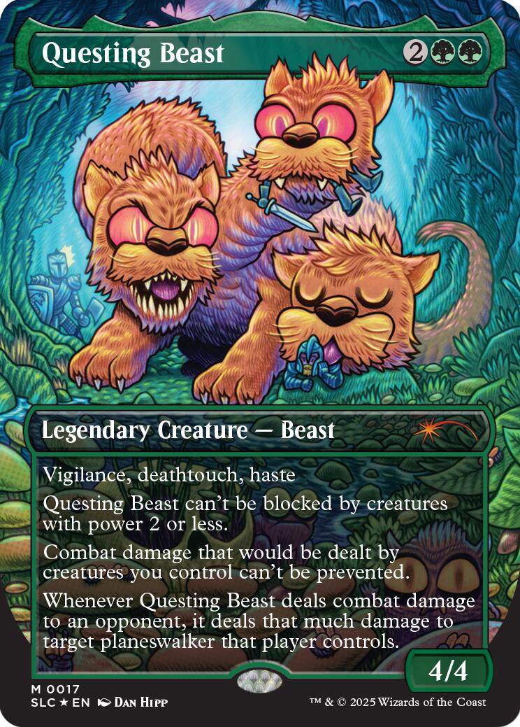 Questing Beast (Halo Foil) [Secret Lair Countdown Kit] MTG Single Magic: The Gathering | Red Claw Gaming