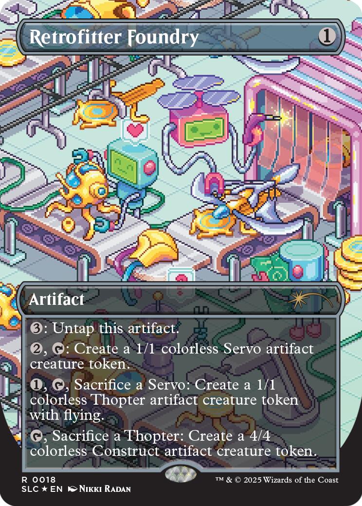 Retrofitter Foundry (Halo Foil) [Secret Lair Countdown Kit] MTG Single Magic: The Gathering | Red Claw Gaming