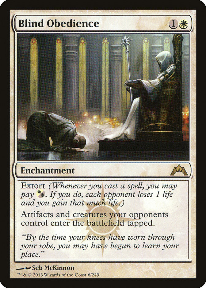 Blind Obedience [Gatecrash] MTG Single Magic: The Gathering | Red Claw Gaming
