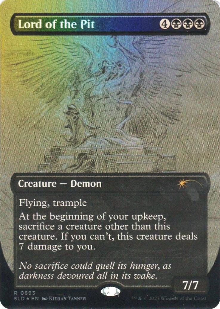 Lord of the Pit (Sketch Showcase) (Rainbow Foil) [Secret Lair Drop Series] MTG Single Magic: The Gathering | Red Claw Gaming