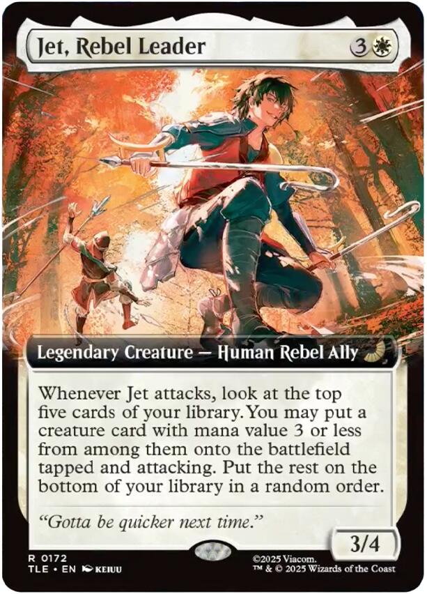 Jet, Rebel Leader (Extended Art) [Avatar: The Last Airbender: Eternal-Legal] | Red Claw Gaming