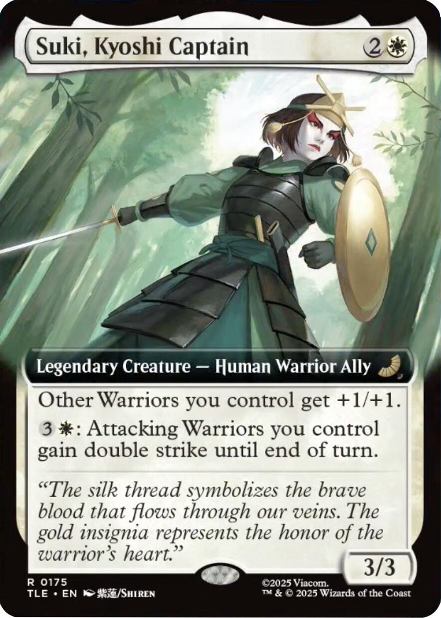 Suki, Kyoshi Captain (Extended Art) [Avatar: The Last Airbender: Eternal-Legal] MTG Single Magic: The Gathering | Red Claw Gaming