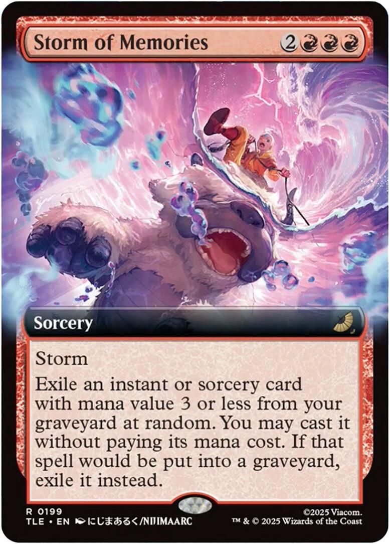Storm of Memories (Extended Art) [Avatar: The Last Airbender: Eternal-Legal] MTG Single Magic: The Gathering | Red Claw Gaming