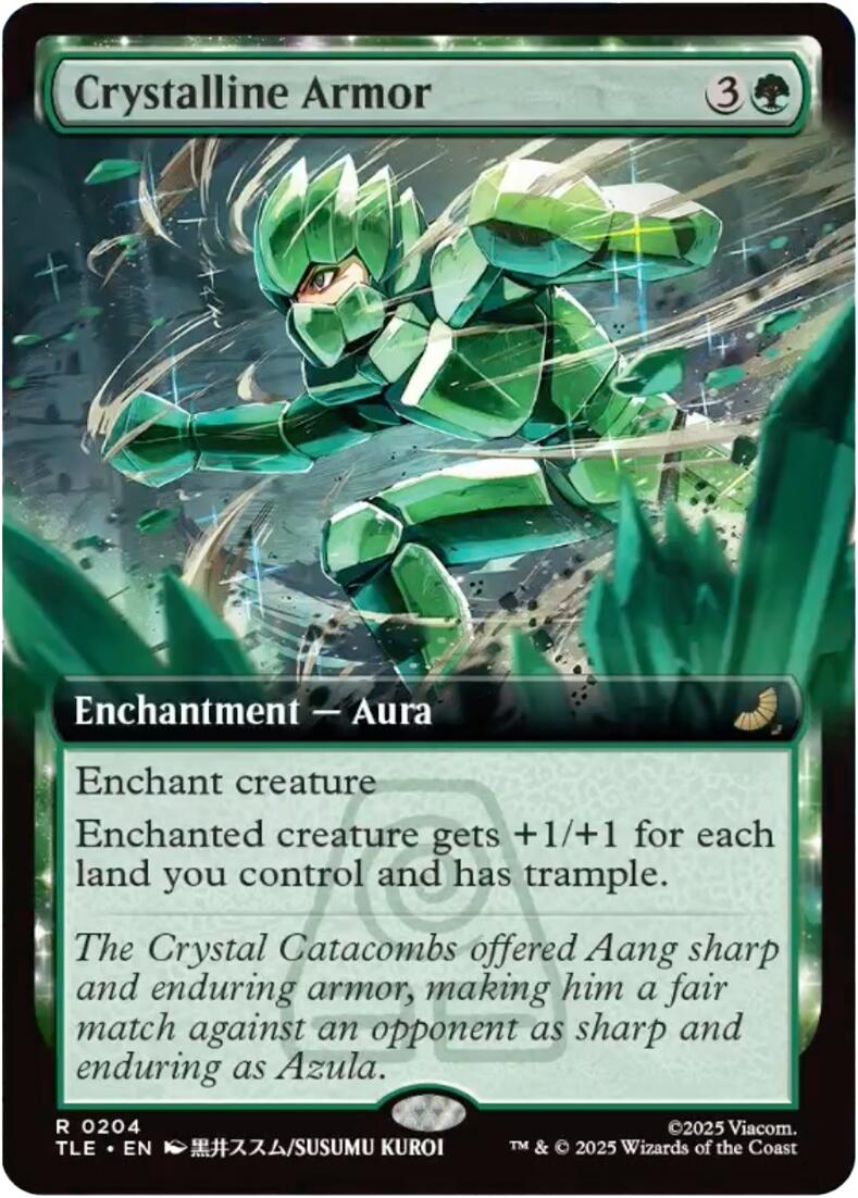Crystalline Armor (Extended Art) [Avatar: The Last Airbender: Eternal-Legal] MTG Single Magic: The Gathering | Red Claw Gaming