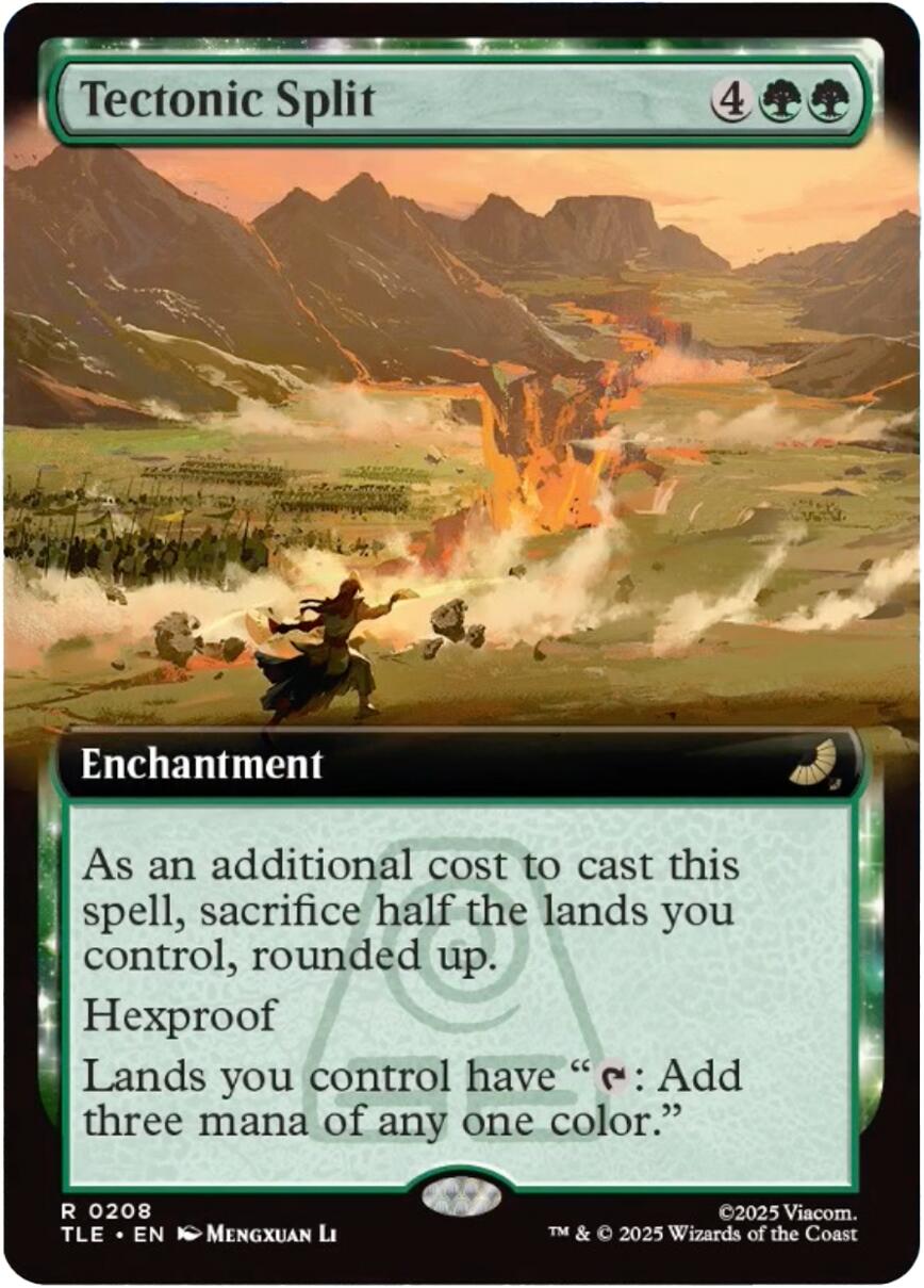 Tectonic Split (Extended Art) [Avatar: The Last Airbender: Eternal-Legal] MTG Single Magic: The Gathering | Red Claw Gaming