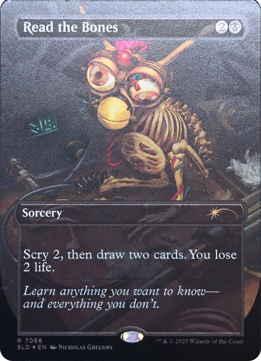 Read the Bones (Rainbow Foil) [Secret Lair Drop Series] MTG Single Magic: The Gathering | Red Claw Gaming