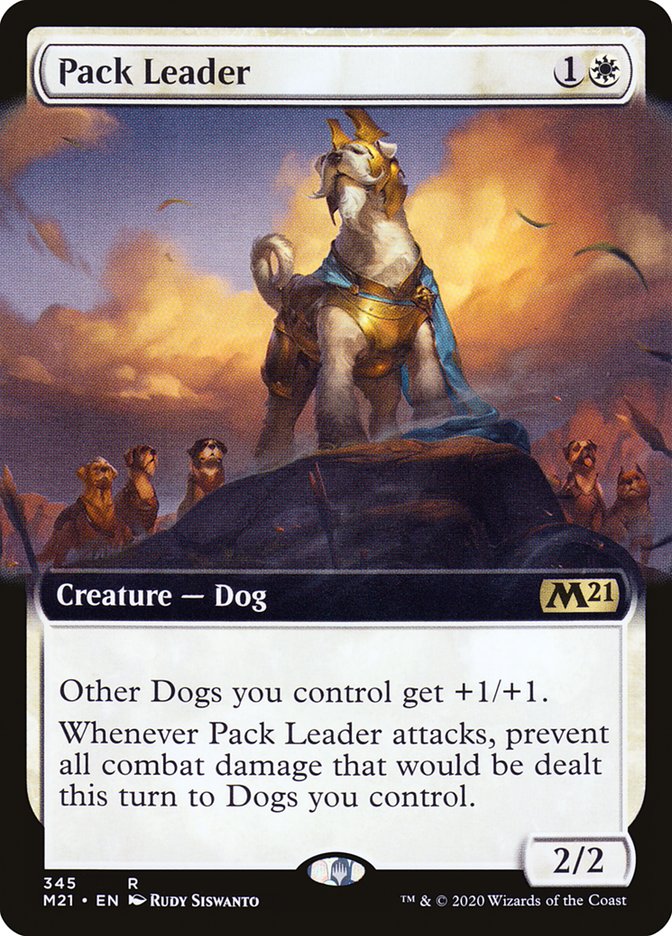 Pack Leader (Extended Art) [Core Set 2021] MTG Single Magic: The Gathering | Red Claw Gaming