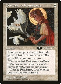 Swords to Plowshares (4th Place) (Oversized) [Oversize Cards] MTG Single Magic: The Gathering | Red Claw Gaming