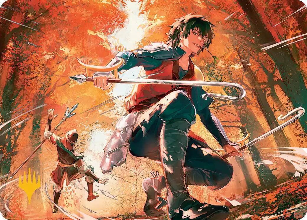 Jet, Rebel Leader Art Card (Gold-Stamped Planeswalker Symbol) [Avatar: The Last Airbender Art Series] MTG Single Magic: The Gathering | Red Claw Gaming