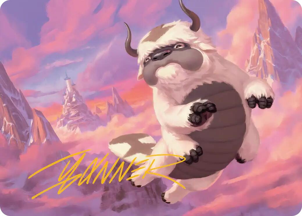 Appa, Aang's Companion Art Card (Gold-Stamped Signature) [Avatar: The Last Airbender Art Series] MTG Single Magic: The Gathering | Red Claw Gaming