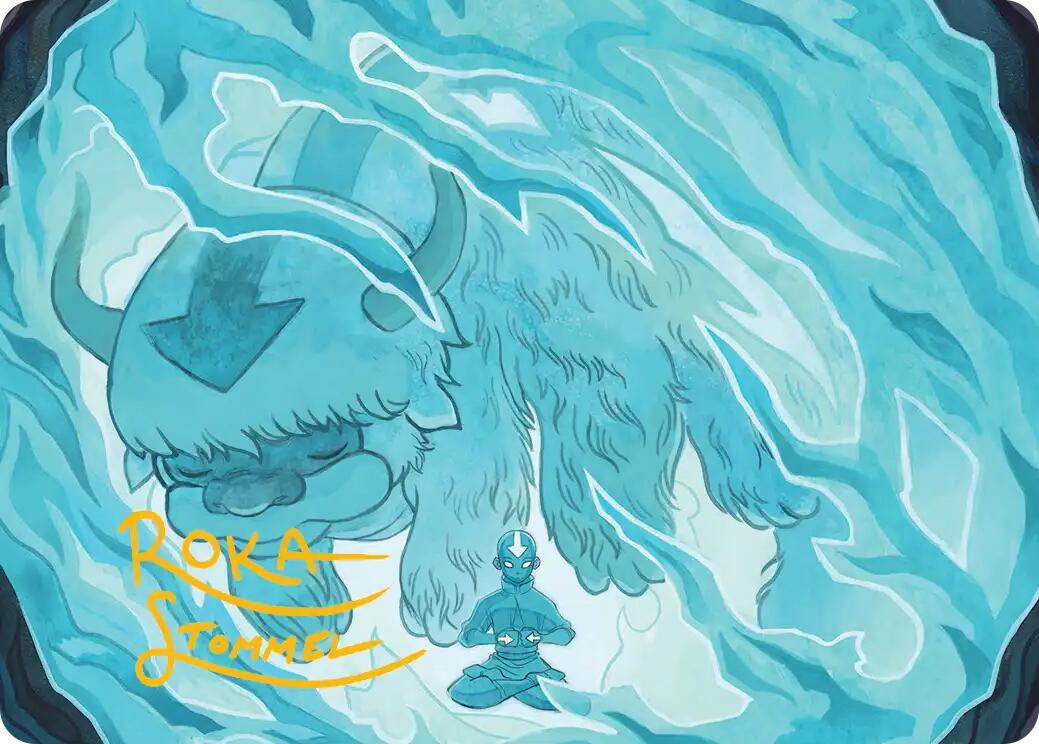 Aang's Iceberg 2 Art Card (Gold-Stamped Signature) [Avatar: The Last Airbender Art Series] MTG Single Magic: The Gathering | Red Claw Gaming