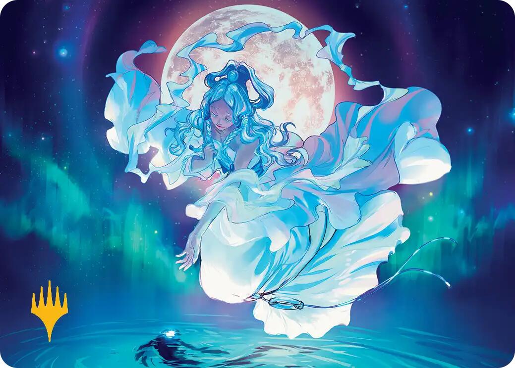 Yue, the Moon Spirit Art Card (Gold-Stamped Planeswalker Symbol) [Avatar: The Last Airbender Art Series] MTG Single Magic: The Gathering | Red Claw Gaming