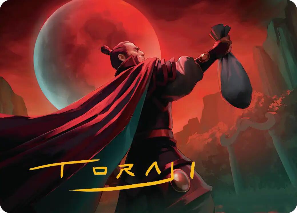 Zhao, the Moon Slayer Art Card (Gold-Stamped Signature) [Avatar: The Last Airbender Art Series] MTG Single Magic: The Gathering | Red Claw Gaming