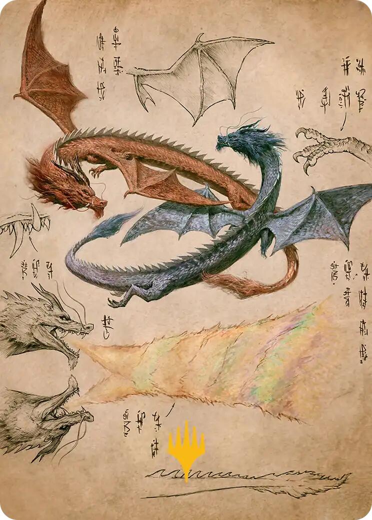 Ran and Shaw Art Card (Gold-Stamped Planeswalker Symbol) [Avatar: The Last Airbender Art Series] MTG Single Magic: The Gathering | Red Claw Gaming