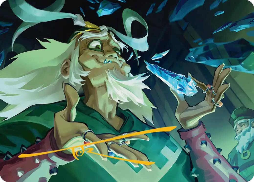 Bumi, King of Three Trials Art Card (Gold-Stamped Signature) [Avatar: The Last Airbender Art Series] MTG Single Magic: The Gathering | Red Claw Gaming