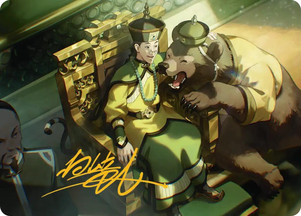 The Earth King Art Card (Gold-Stamped Signature) [Avatar: The Last Airbender Art Series] MTG Single Magic: The Gathering | Red Claw Gaming